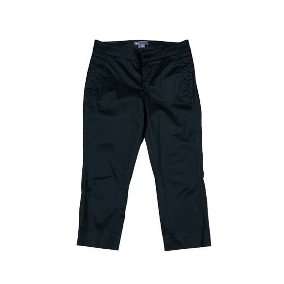 VINCE Trouser Pants Black Cropped Size 0 Classic Office Basic Crop Flare Dress - Picture 1 of 5